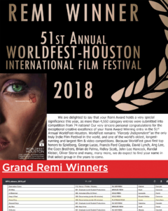 WorldFest Houston - Platinum Remi Award